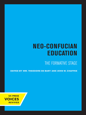 cover image of Neo-Confucian Education